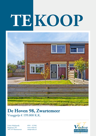 Brochure preview - De Hoven 98, 7894 BW ZWARTEMEER (2)