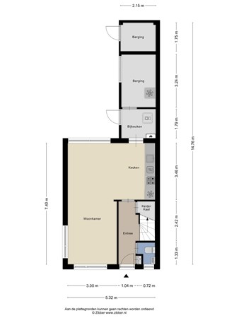 Floorplan - De Hoven 98, 7894 BW Zwartemeer