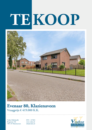 Brochure preview - Evenaar 80, 7891 CG KLAZIENAVEEN (1)