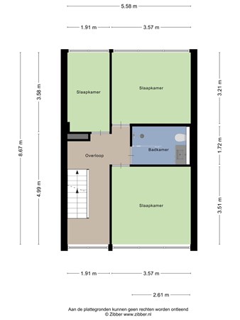 Floorplan - Voeghoutenstraat 134, 7891 LG Klazienaveen