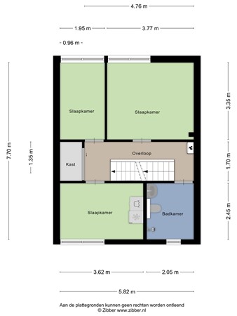 Floorplan - Rolderbrink 73, 7812 PB Emmen