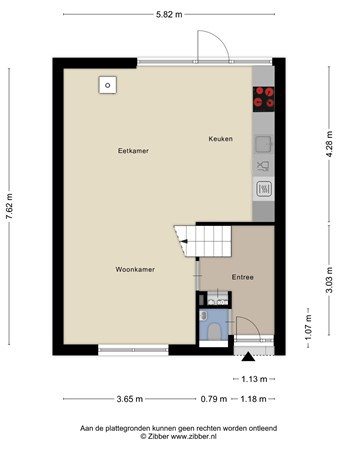 Floorplan - Rolderbrink 73, 7812 PB Emmen