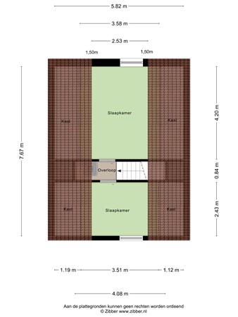 Floorplan - Rolderbrink 73, 7812 PB Emmen