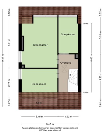 Floorplan - Stichtingstraat 32, 7894 AX Zwartemeer