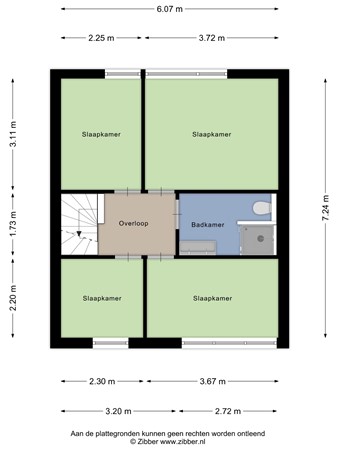 Floorplan - Neptunusbaan 27, 7891 CA Klazienaveen