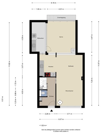 Floorplan - Neptunusbaan 27, 7891 CA Klazienaveen