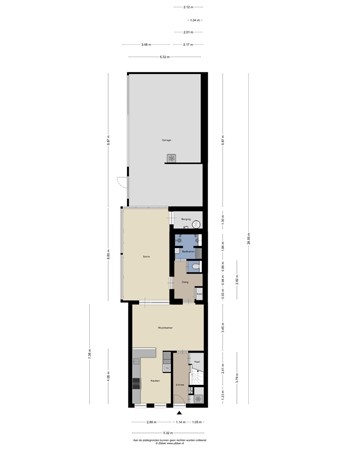 Floorplan - Pastoor Vroomstraat 19, 7884 RB Barger-Compascuum