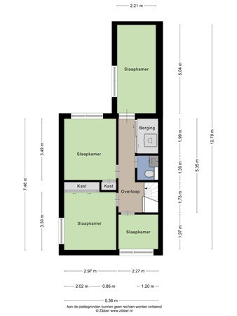 Floorplan - Pastoor Vroomstraat 19, 7884 RB Barger-Compascuum