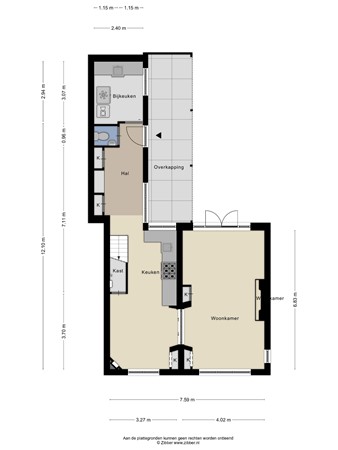 Floorplan - Prinses Julianastraat 9, 3751 CN Bunschoten-Spakenburg