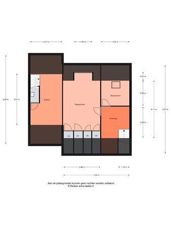 Floorplan - Sluisweg 56, 3751 BP Bunschoten-Spakenburg