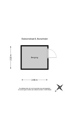 Floorplan - Esdoornstraat 6, 3752 CP Bunschoten-Spakenburg