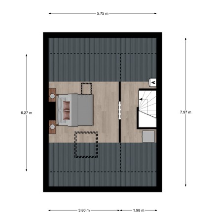Floorplan - Eksterstraat 7, 3815 SE Amersfoort