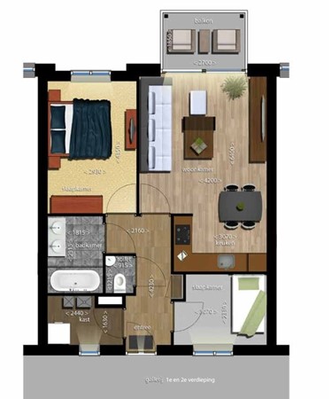 Floorplan - Huurdemanskamp 16, 3751 JA Bunschoten-Spakenburg