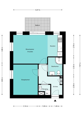 Floorplan - Hartmanskamp 8, 3751 JG Bunschoten-Spakenburg