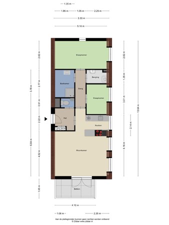 Floorplan - Schansplein 4, 3751 BS Bunschoten-Spakenburg