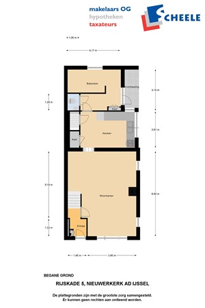 Plattegrond - Rijskade 5, 2911 CC Nieuwerkerk aan den IJssel 