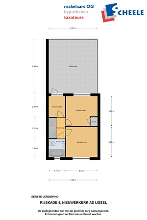 Plattegrond - Rijskade 5, 2911 CC Nieuwerkerk aan den IJssel 