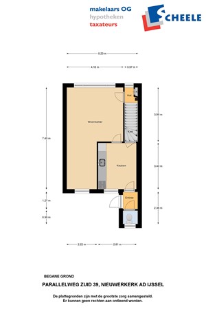 Plattegrond - Parallelweg-Zuid 39, 2914 LC Nieuwerkerk aan den IJssel 