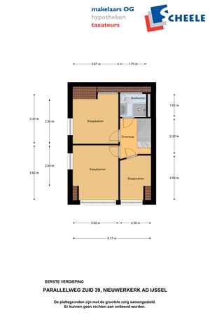 Plattegrond - Parallelweg-Zuid 39, 2914 LC Nieuwerkerk aan den IJssel 