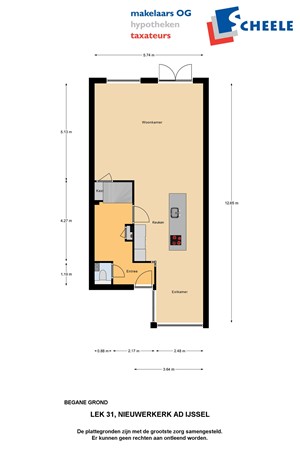 Plattegrond - Lek 31, 2911 GB Nieuwerkerk aan den IJssel 