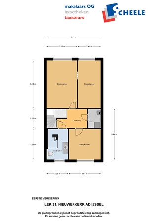 Plattegrond - Lek 31, 2911 GB Nieuwerkerk aan den IJssel 