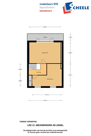 Plattegrond - Lek 31, 2911 GB Nieuwerkerk aan den IJssel 