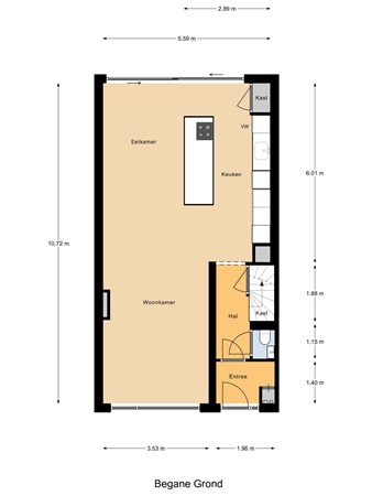 Plattegrond - Bospolderstraat 77, 2912 PC Nieuwerkerk aan den IJssel 