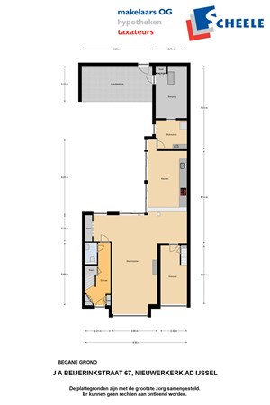 Plattegrond - J A Beyerinkstraat 67, 2912 AA Nieuwerkerk aan den IJssel 