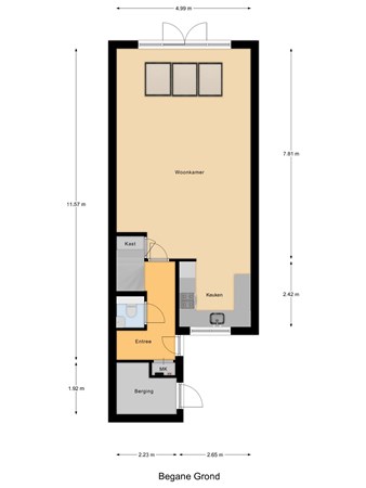 Plattegrond - Polderdreef 4, 2911 PD Nieuwerkerk aan den IJssel 