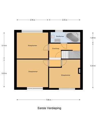 Plattegrond - Zwanendaal 77, 2914 RR Nieuwerkerk aan den IJssel 