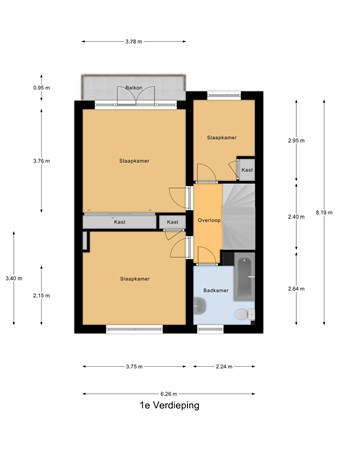 Plattegrond - Breedveldsingel 39, 3055 PH Rotterdam 