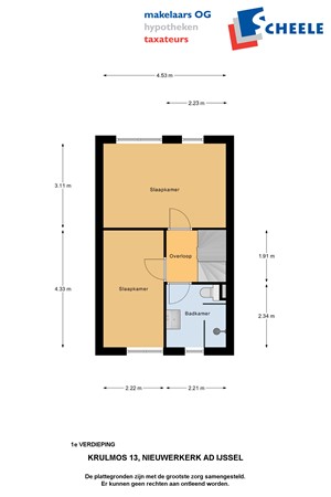 Plattegrond - Krulmos 13, 2914 XC Nieuwerkerk aan den IJssel