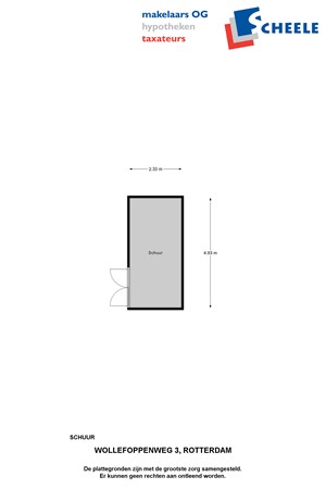 Plattegrond - Wollefoppenweg 3, 3059 LG Rotterdam 