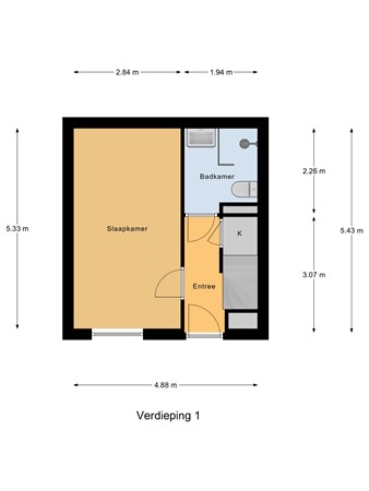 Plattegrond - Scheldedal 26, 2904 HE Capelle aan den IJssel 
