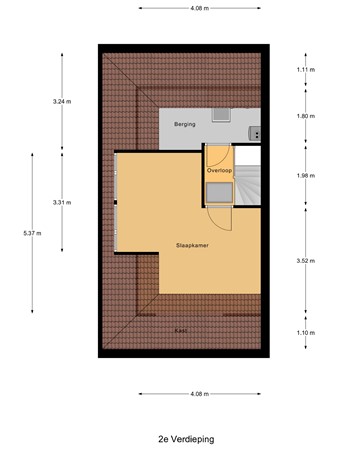 Plattegrond - Burg Van Heugtenlaan 157, 2911 HA Nieuwerkerk aan den IJssel 