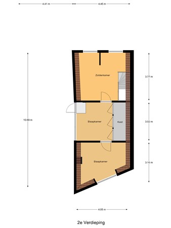 Plattegrond - Nieuwehaven 322, 2801 EG Gouda 