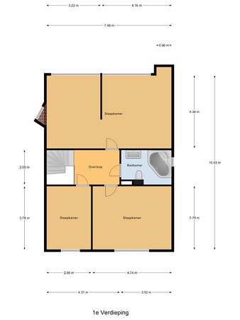 Plattegrond - Aper Bouwmankade 14, 3059 SB Rotterdam 