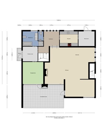 Plattegrond - Sint Vitusstraat 10A, 5855 BM Well L - 397428_2D_Begane_Grond_Sint_Vitusstraat_10_a_Well_02.jpg