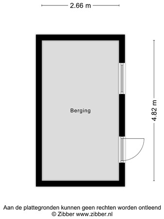 Plattegrond - Frederik Hendrikstraat 193, 5923 BN Venlo - 417501_2D_Berging_Frederik_Hendrikstraat_193_Venlo_04.jpg