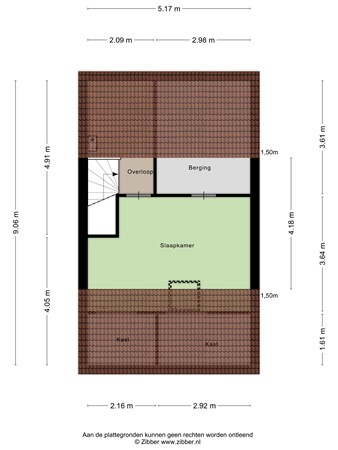 Plattegrond - Glasblazererf 10, 6043 SE Roermond - 434635_2D_Tweede_verdieping_Glasblazererf_10_Roermond_03.jpg