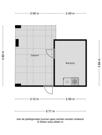 Plattegrond - Glasblazererf 10, 6043 SE Roermond - 434635_2D_Berging_Glasblazererf_10_Roermond_04.jpg