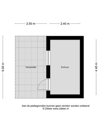 Plattegrond - Pastoor Goossensstraat 36, 5921 CX Venlo - 438678_2D_Schuur_Pastoor_Goossensstraat_36_Venlo_04.jpg