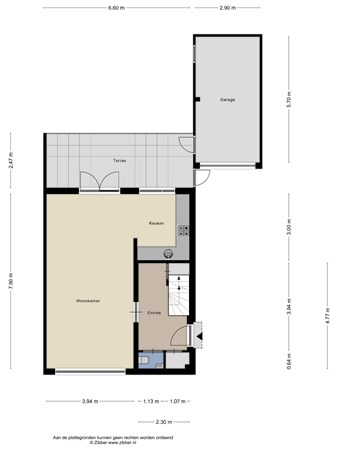 Plattegrond - Burgemeester Gommansstraat 147, 5922 AH Venlo - 444525_2D_Begane_grong_Burgemeester_Gommansstraat_147_Venlo_01.jpg