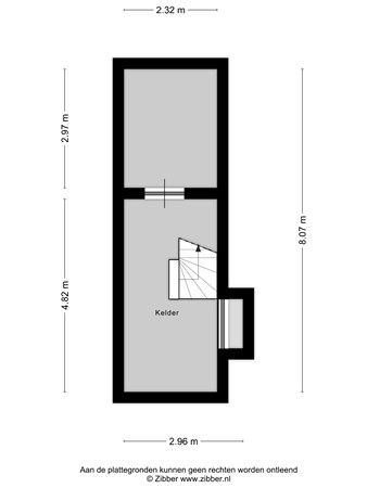 Plattegrond - Burgemeester Gommansstraat 147, 5922 AH Venlo - 444525_2D_Kelder_Burgemeester_Gommansstraat_147_Venlo_04.jpg