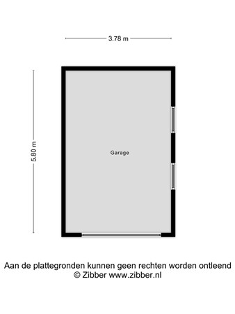 Plattegrond - Rijksweg 139, 5941 AD Velden - 444851_2D_Garage_Rijksweg_139_Velden_03.jpg