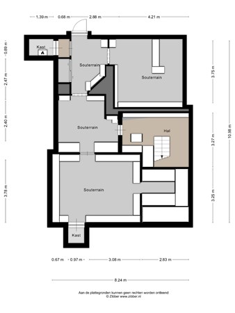 Plattegrond - Sportlaan 7, 5951 NJ Belfeld - 443591_2D_Souterrain_Sportlaan_7_Belfeld_03.jpg