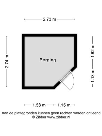 Plattegrond - Sportlaan 7, 5951 NJ Belfeld - 443591_2D_Berging_Sportlaan_7_Belfeld_04.jpg