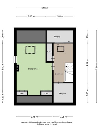 Plattegrond - Burg van Leentstraat 90, 5971 AK Grubbenvorst - 445178_2D_Zolder_Burgemeester_Van_Leentstraat_90_Grubbenvorst_03.jpg