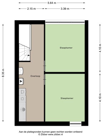 Plattegrond - Antoniusmeule 36, 5921 VL Venlo - 448416_2D_2e_Verdieping_Antoniusmeule_36_Venlo_04.jpg