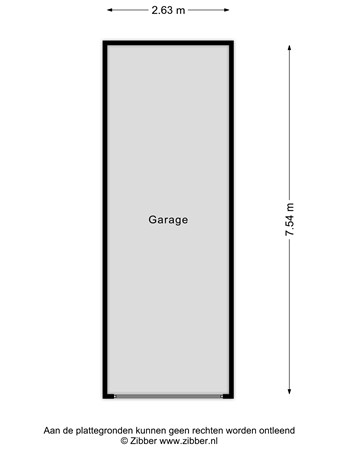 Plattegrond - Op den Akker 62, 5925 CC Venlo - 455300_2D_Garage_Op_den_Akker_62_Venlo_02.jpg